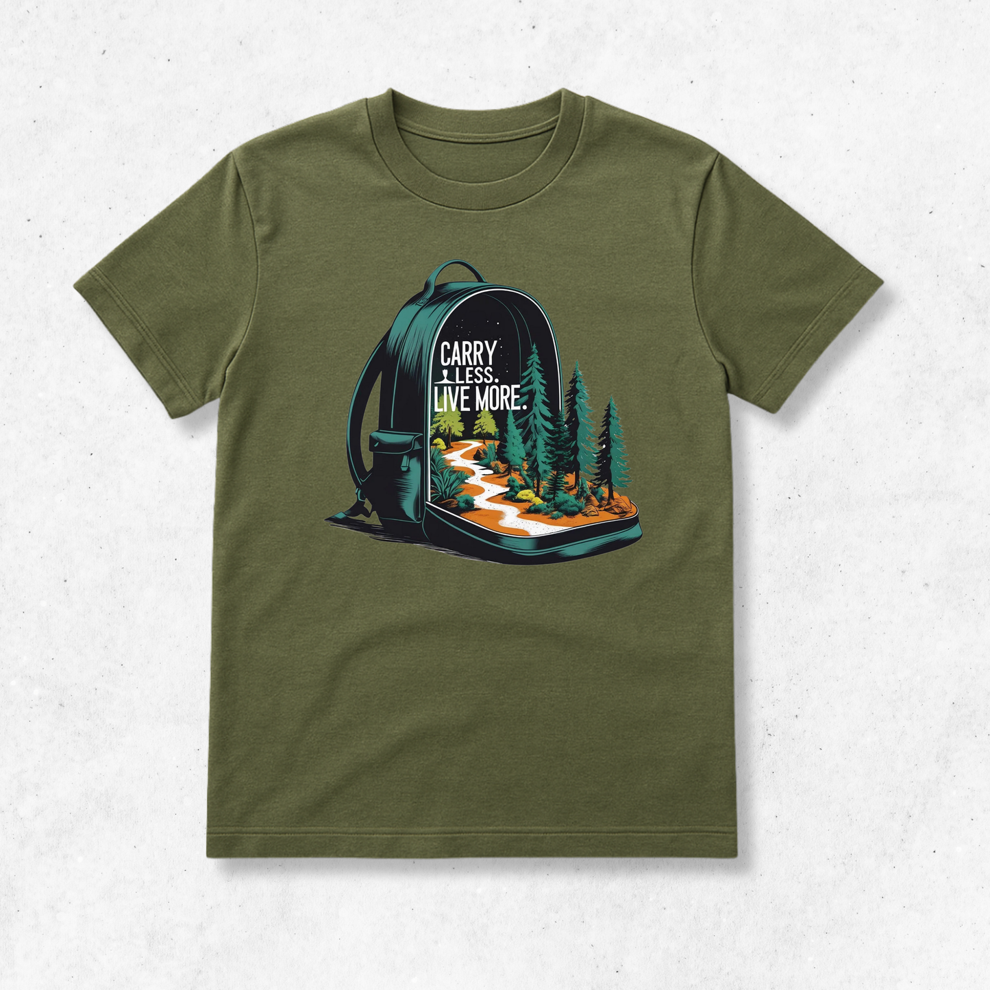Carry Less. Live More. - T-Shirt