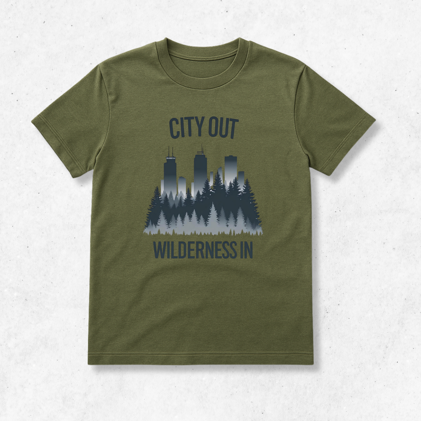 City Out Wilderness In - T-Shirt