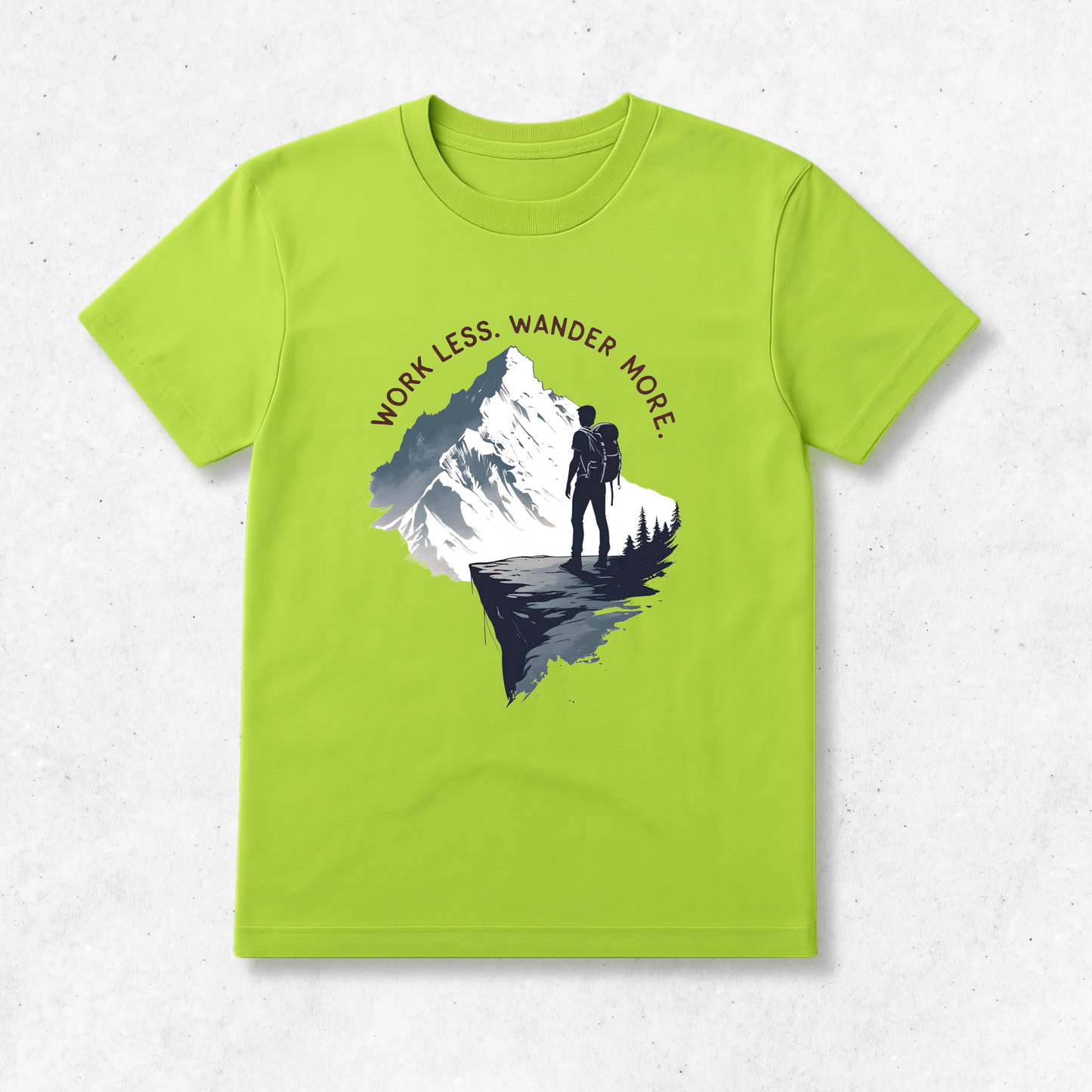 Work Less. Wander More. - T-Shirt