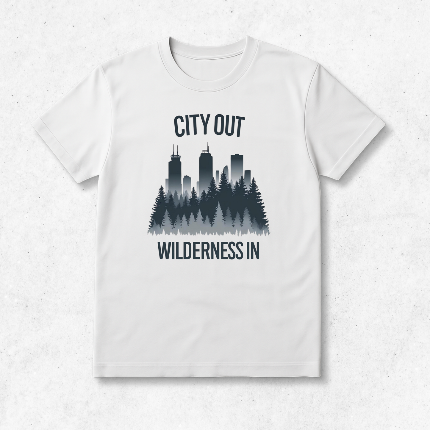 City Out Wilderness In - T-Shirt
