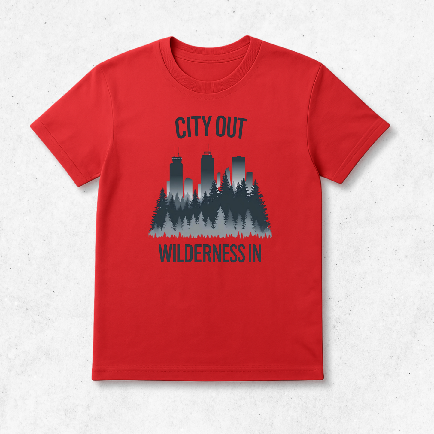 City Out Wilderness In - T-Shirt