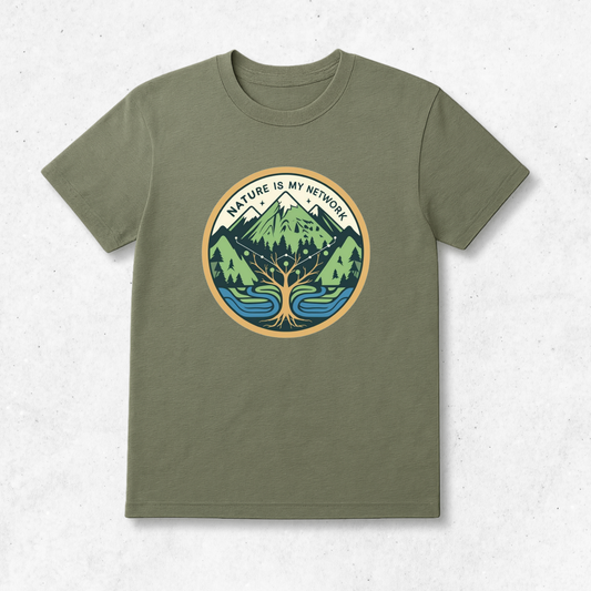 Nature Is My Network - T-Shirt